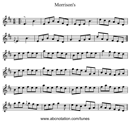 Morrison's - staff notation