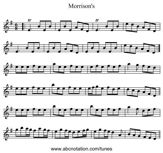 Morrison's - staff notation