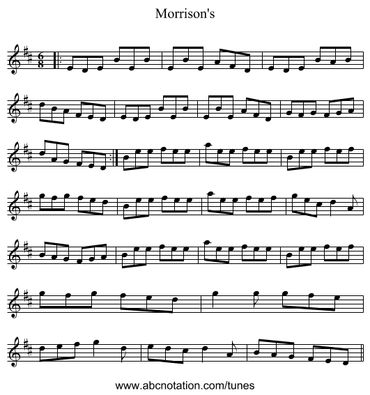 Morrison's - staff notation