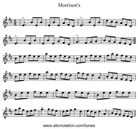 Morrison's - staff notation