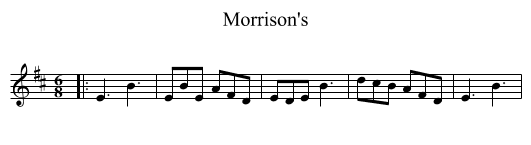 Morrison's - staff notation