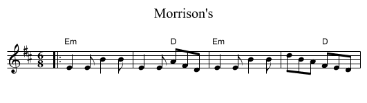Morrison's - staff notation