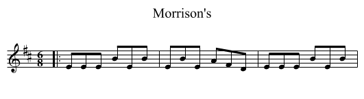 Morrison's - staff notation
