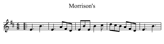 Morrison's - staff notation