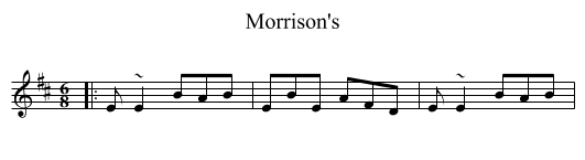 Morrison's - staff notation