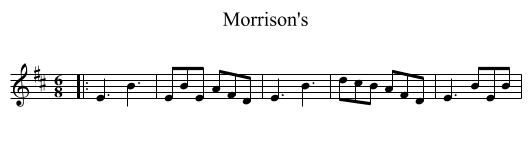 Morrison's - staff notation