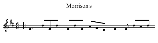 Morrison's - staff notation