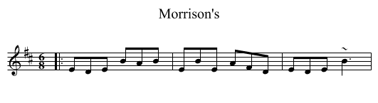 Morrison's - staff notation