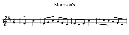 Morrison's - staff notation