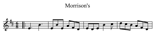 Morrison's - staff notation