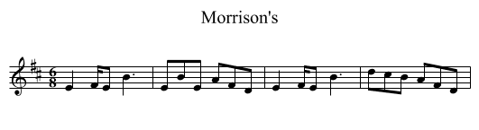 Morrison's - staff notation