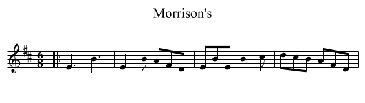 Morrison's - staff notation