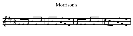 Morrison's - staff notation