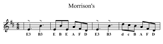 Morrison's - staff notation