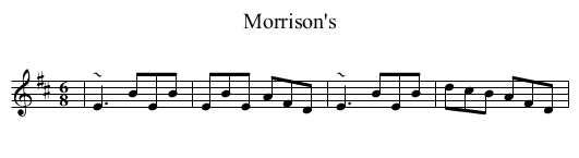 Morrison's - staff notation