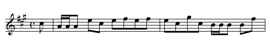 Morton's Maggot [1] - staff notation