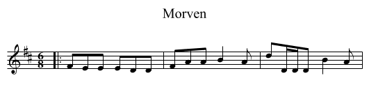 Morven - staff notation