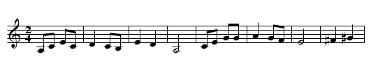 Moscow Nights - staff notation