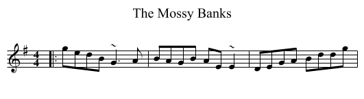 Mossy Banks, The  - staff notation