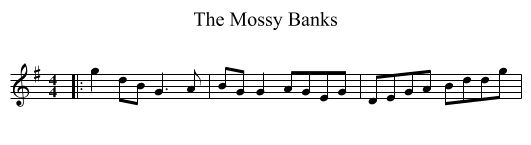 Mossy Banks, The  - staff notation