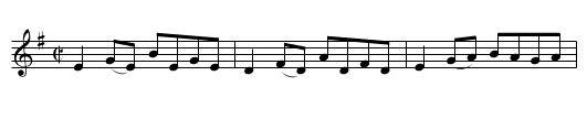 Mother Carey's - staff notation