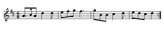Mother quoth Hodge (the new way) - staff notation