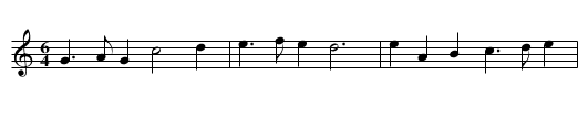 Mother quoth Hodge - staff notation