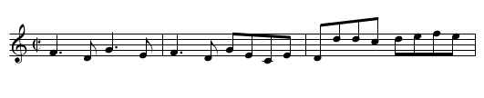 Mother's Delight - staff notation