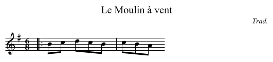 Moulin à vent, Le - staff notation