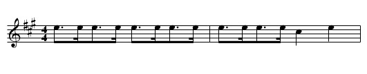 Moulin Dhu - staff notation