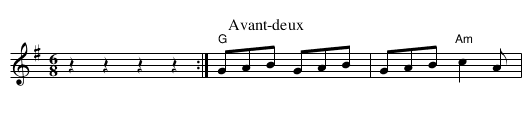 Moulinet d'Acigné - staff notation