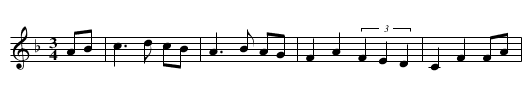Mountain Grove Waltz - staff notation