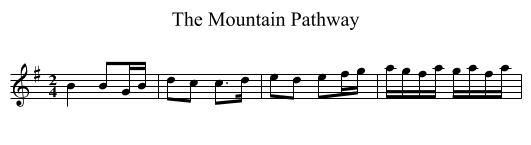 Mountain Pathway, The - staff notation
