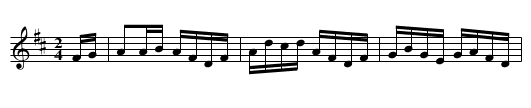 Mountain Ranger Hornpipe [2] - staff notation
