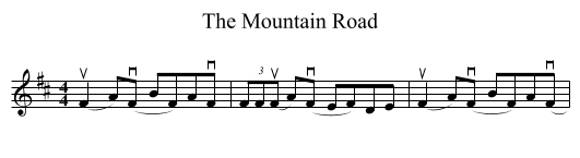 Mountain Road, The  - staff notation
