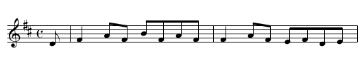 Mountain Road - staff notation