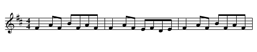 Mountain Road - staff notation