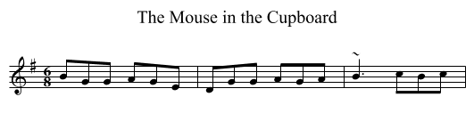 Mouse in the Cupboard, The - staff notation