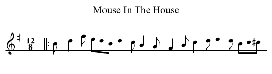 Mouse In The House - staff notation