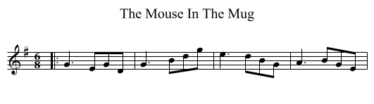 Mouse In The Mug, The  - staff notation