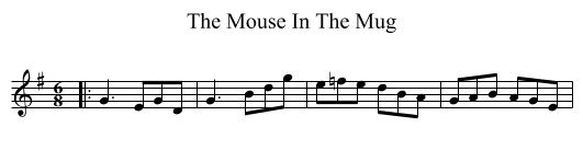 Mouse In The Mug, The  - staff notation