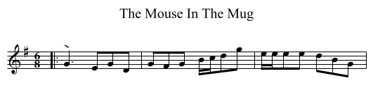 Mouse In The Mug, The  - staff notation