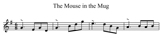 Mouse in the Mug, The - staff notation