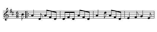 Mouth of the Jug - staff notation