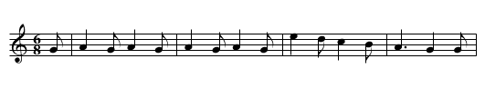 Mowing the Barley - staff notation