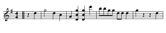 Mozart's Upside-down Canon - staff notation