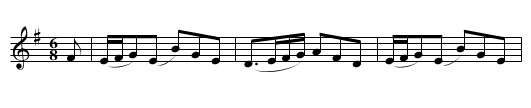 Mr. A. Oswald’s Jig - staff notation