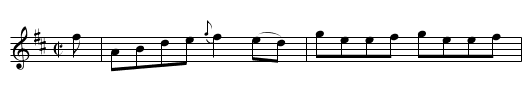 Mr. Aldrige's Highland Laddie - staff notation