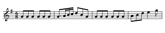 Mr. Binden's Fancy - staff notation