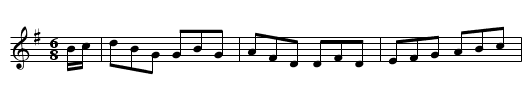 Mr. Blair of Blair's Jig. - staff notation